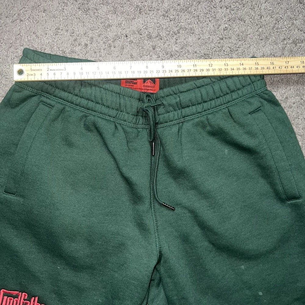 Men's Shoe Palace x The Godfather The Don Sweat Shorts Size Large Green - Picture 4 of 7